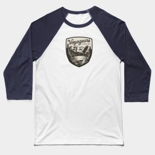 Voyageurs National Park Wildlife Emblem Baseball T-Shirt